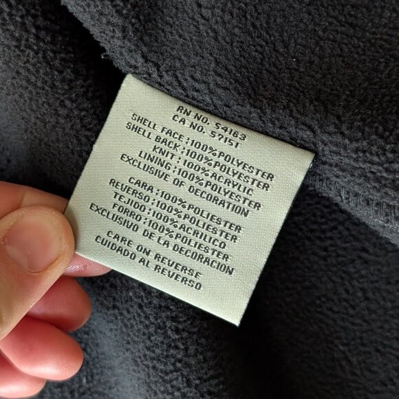 Levi's Men's Gray Black Fleece Lined Full Zip Hooded Jacket medium - Picture 7 of 8